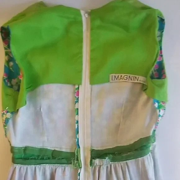 Vintage I.Magnin & Co. Silk Floral Dress, EUC - Picture 5 of 5